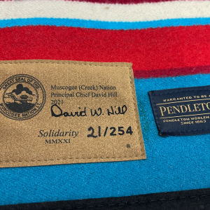 Solidarity Pendleton Blanket : Visit the Muscogee Nation